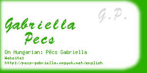 gabriella pecs business card